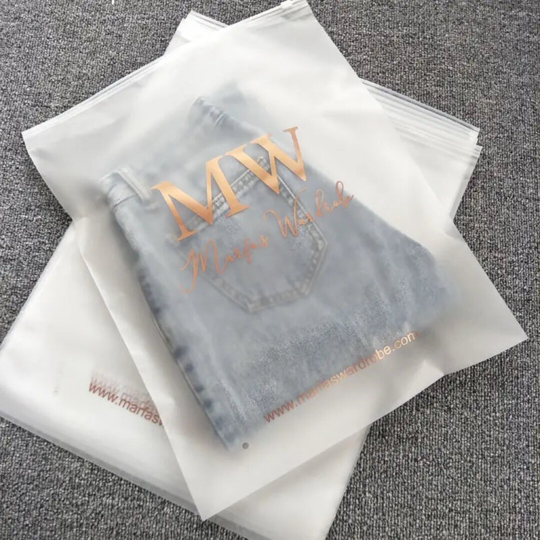 100pes Custom Plastic Zipper Bag Plastic Zipper Bag Custom Etsy