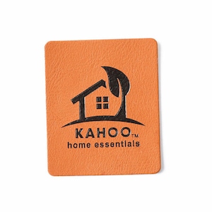 50 Custom Personalized leather patches with Logo, Text, or Initials - Blank Leather Patches , PU leather patch, Faux Leather Knitting tags