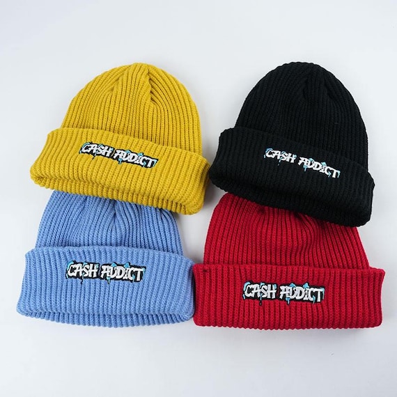 帽子 everyone ACRYLIC BEANIE Personalized Embroidered Acrylic Beanie: Custom Logo Winter Hat - Etsy
