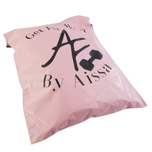 Bolsa de correo de polietileno rosa de 1000, lista para enviar o personalizada, bolsa de envío rosa con su diseño, bolsa de franqueo rosa personalizada