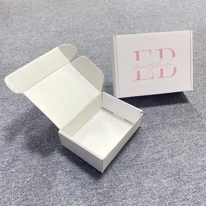 50 handgemaakte productverpakkingen groothandel | Sieraden Zeep Kaars Cosmetica Verpakking | Wit zwarte kraftpapier doos geschenkdoos