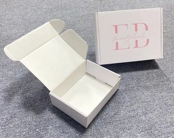 50 handgemachte Produktverpackungsboxen Großhandel | Schmuck Seife Kerze Kosmetik Verpackung Box | Weiß Schwarz Kraft Paper Box Geschenkbox