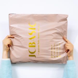 100 piezas de correo de polietileno, listo para enviar o bolsa de envío personalizada de su diseño, bolsa de franqueo personalizada, bolsas de embalaje personalizadas