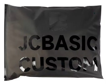 Benutzerdefinierte gefrostete schwarze Reißverschluss-Kleidersäcke mit Logo-Druck