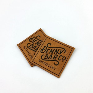 50 Custom Personalized leather patches with Logo, Text, or Initials - Blank Leather Patches , PU leather patch, Faux Leather Knitting tags