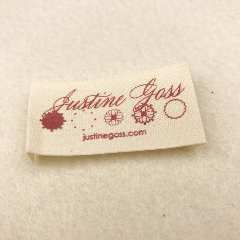 custom cotton printed label high quality cotton print label for