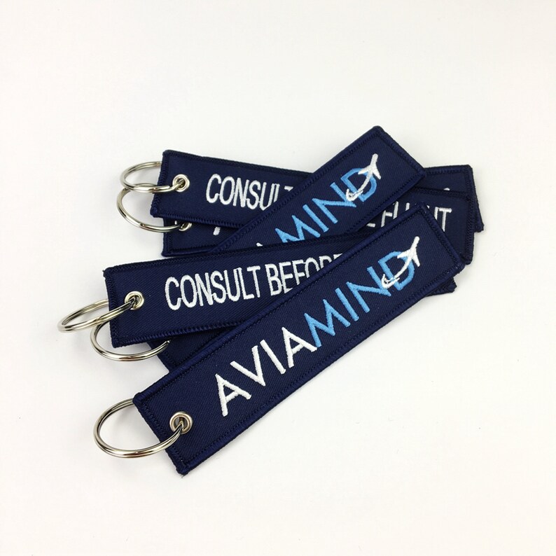 Promotional Custom Embroidered Keychain Custom Embroidered Etsy