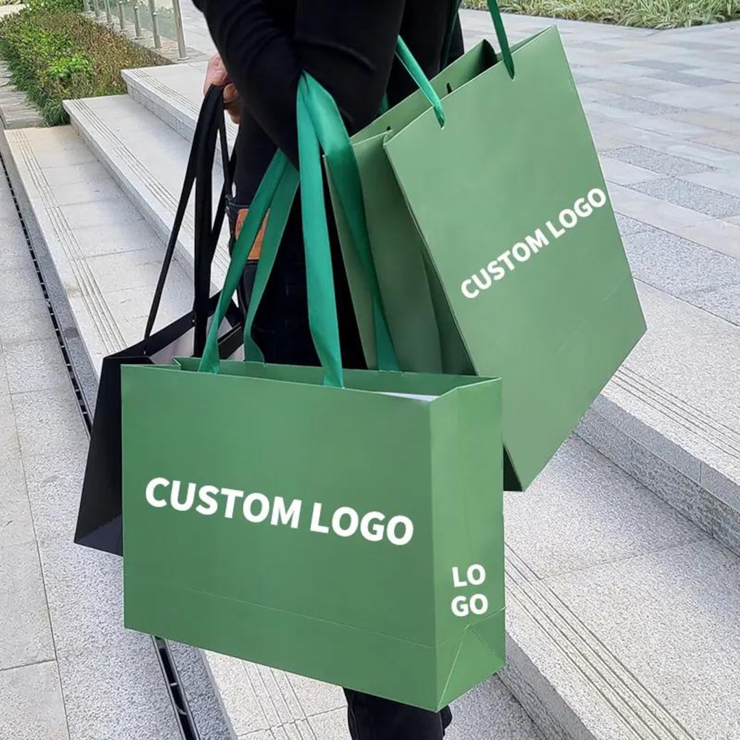 Custom Logo Paper Shopping Bags – Luxury Gift Packaging Bags ...