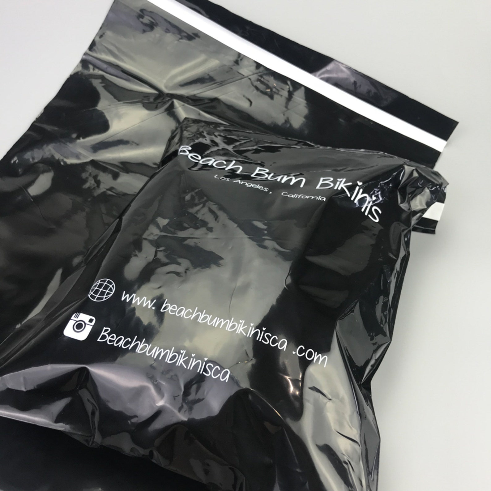 Custom Black Poly Mailer Bags Custom Clothing Packaging Bags Etsy