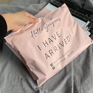Bolsa de correo de polietileno rosa de 100 a 1000, lista para enviar o personalizada, bolsa de envío rosa con su diseño, bolsa de envío rosa personalizada, paquete rosa con su logotipo personalizado