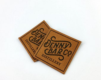Benutzerdefinierte PU-Leder-Patches, Aufnäher mit Firmenlogo