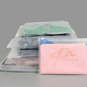 100-1000個カスタムフロストジッパーバッグ高品質プラスチックバッグカスタムパッケージングポリバッグ衣類ジッパーバッグポリメーラー用