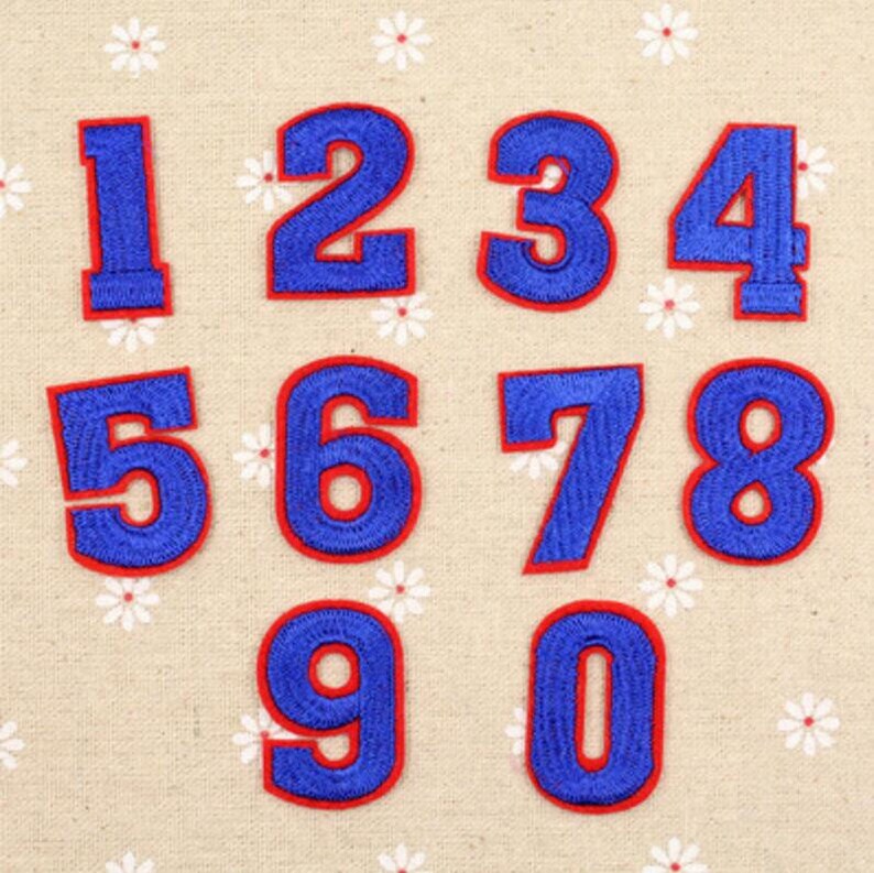 Wholesale embroidery number patches embroidered number patch Etsy