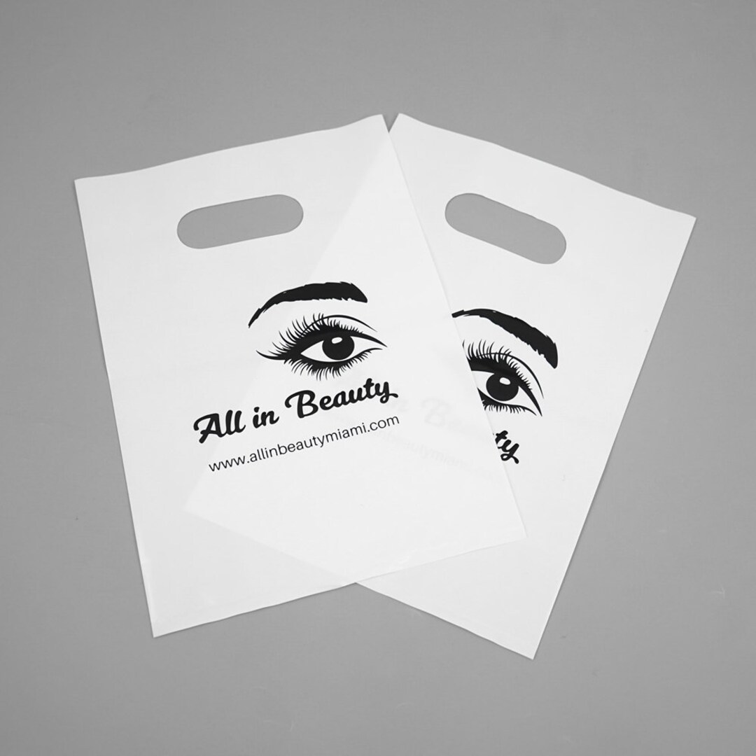 501000pcs Custom Shopping Bags With Logo for Boutique Custom Plastic Bags With Logo Custom