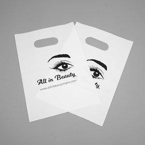 50-1000 pezzi Borse per la spesa personalizzate con logo per boutique Borse di plastica personalizzate con logo Borse per merchandising personalizzate con logo per aziende
