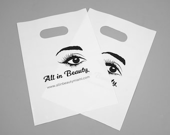 Custom Plastic Shopping Bags with Logo for Boutique