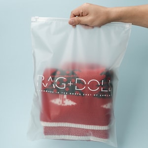 25 peças 10x14''/25 x 35 cm sacos com zíper fosco personalizados, saco com zíper transparente, saco plástico para roupas de alta qualidade, saco com zíper personalizado para correspondência de poliéster