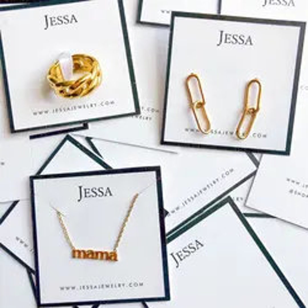 Editable Jewelry Display Card Template, Printable Earrings Display