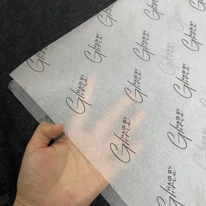 500 STK. SKRÄDDARSYDDA TISSÄTTEPAPPER, Specialtryckt silkespapper, Silkespapper med anpassad logotyp, Personligt silkespapper för presenter, Bästsäljare