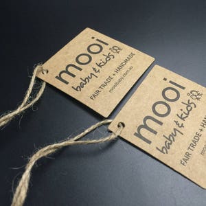 300 Custom Kraft Hang Tags, Kraft Paper Hang Tags, Kraft Tags for ...