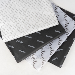 Custom Logo Print BLACK TISSUE PAPER , gift wrapping, wrapping paper, paper crafts, retail packaging, craft supply,Free Expedited Ship