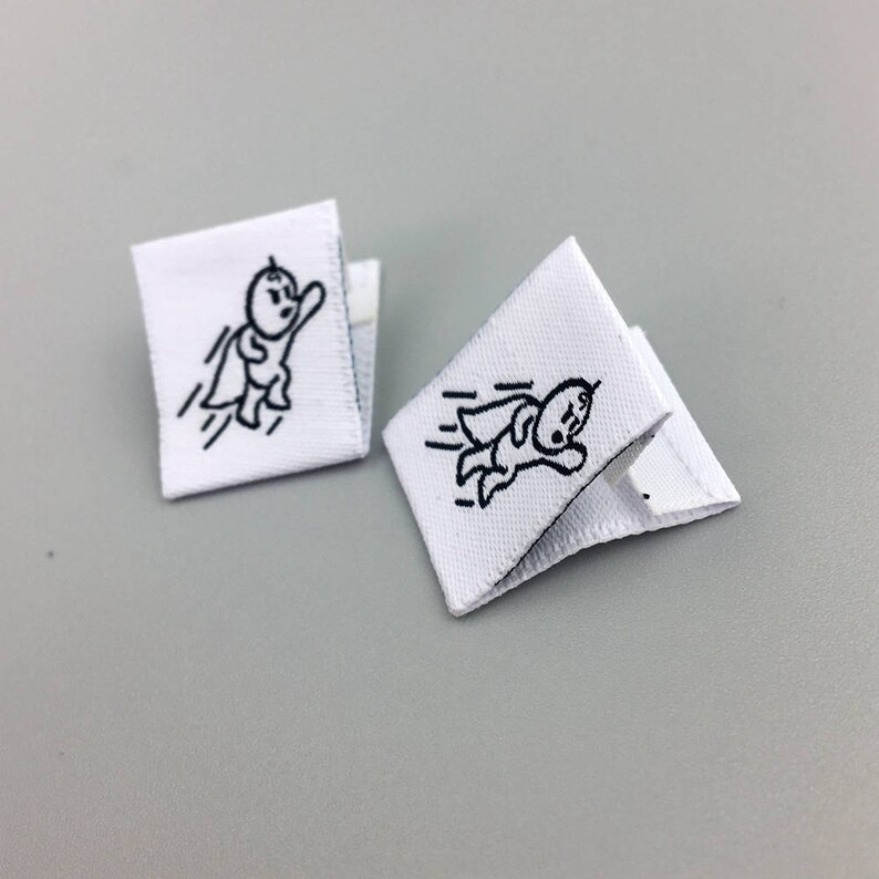 Custom Hem Tags Embroidered Hem Tags Shirt Hem Tags Woven Etsy