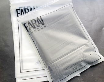 Custom Frosted Zipper Bags High Quality Plastic Bags Custom Packaging Poly bags Clothes Bags
