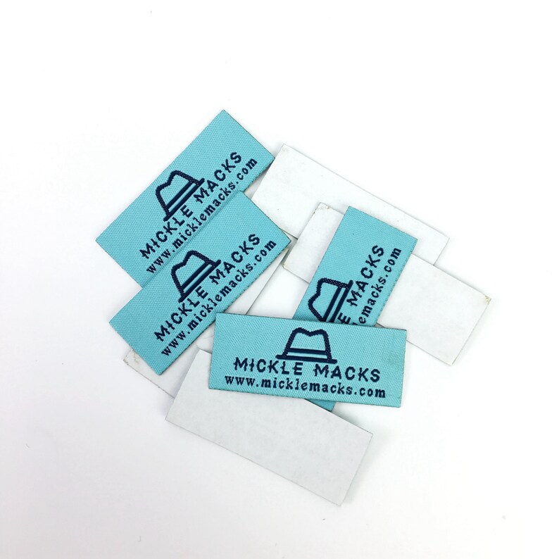 Custom Woven Stick on Backing Woven Labels High Quality Etsy