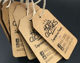 Custom kraft tags, kraft paper tags, kraft paper tags with string, print kraft hang tags with custom logo, kraft hang tags