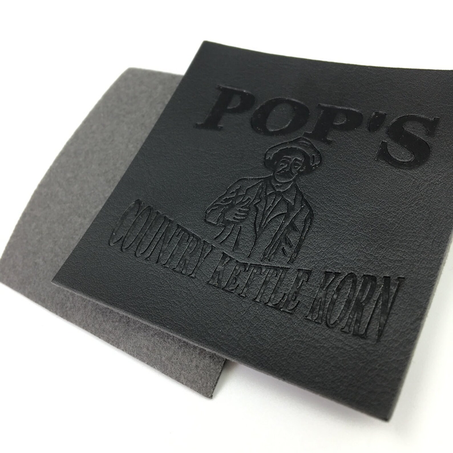 50 Custom Personalized Leather Patches With Logo Text or Etsy