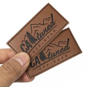 custom debossed leather patch, leather jeans patches with iron on backing, Custom patch for Hats, Laser Engraved Patches