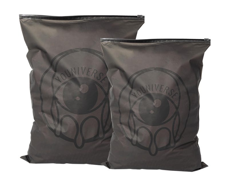 Custom Black Matte Zipper Bags: Clothing Packaging With Logo - Etsy