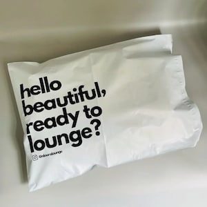 Bolsas de plástico para envíos exprés, con logotipo impreso personalizado en blanco, para correo postal, mensajería, envíos de ropa