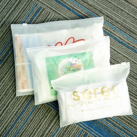 Custom Package Bags for Clothing, PE Plastic Ziplock Bag 