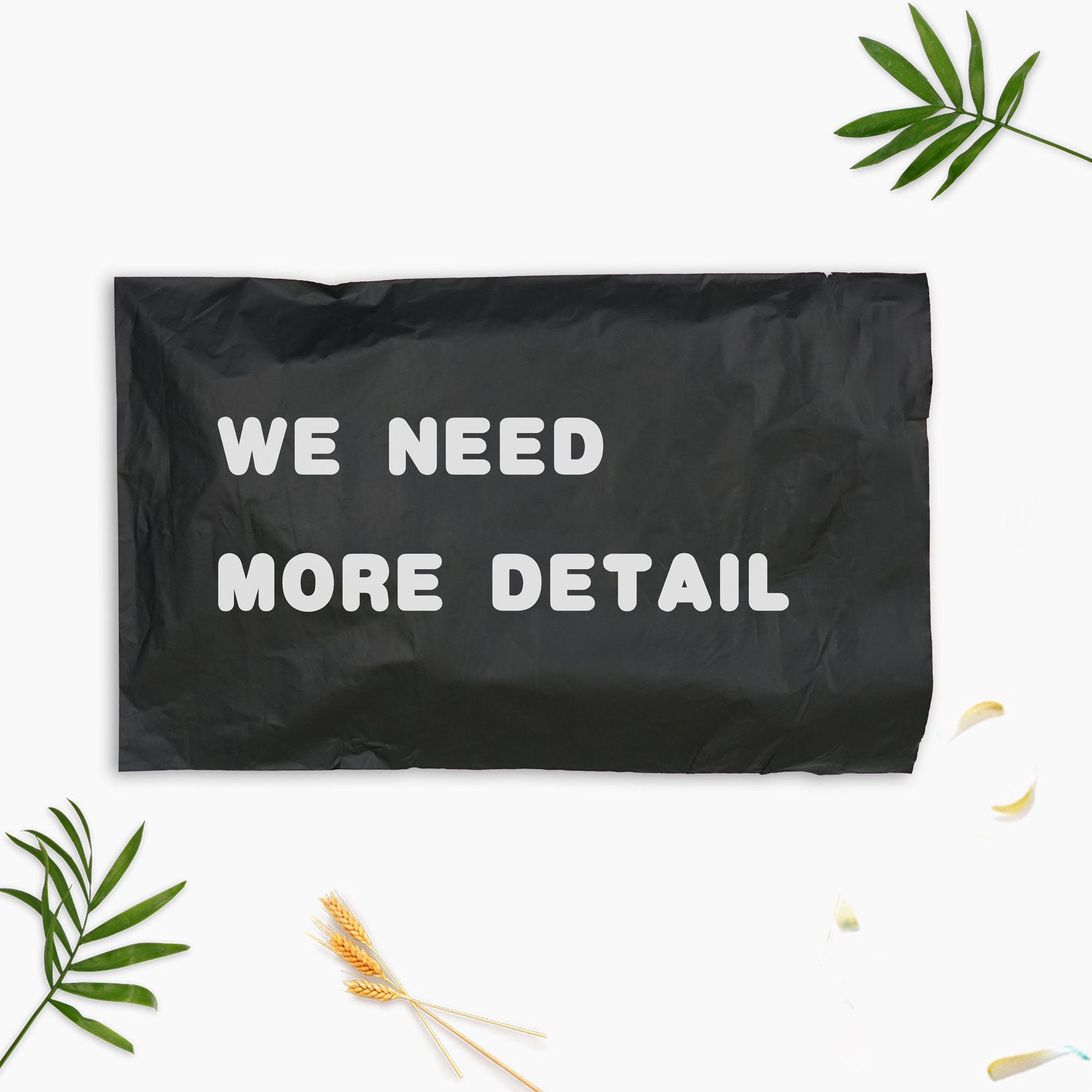 Custom 1014 300pcs Eco friendly Mailing bag/ black Etsy