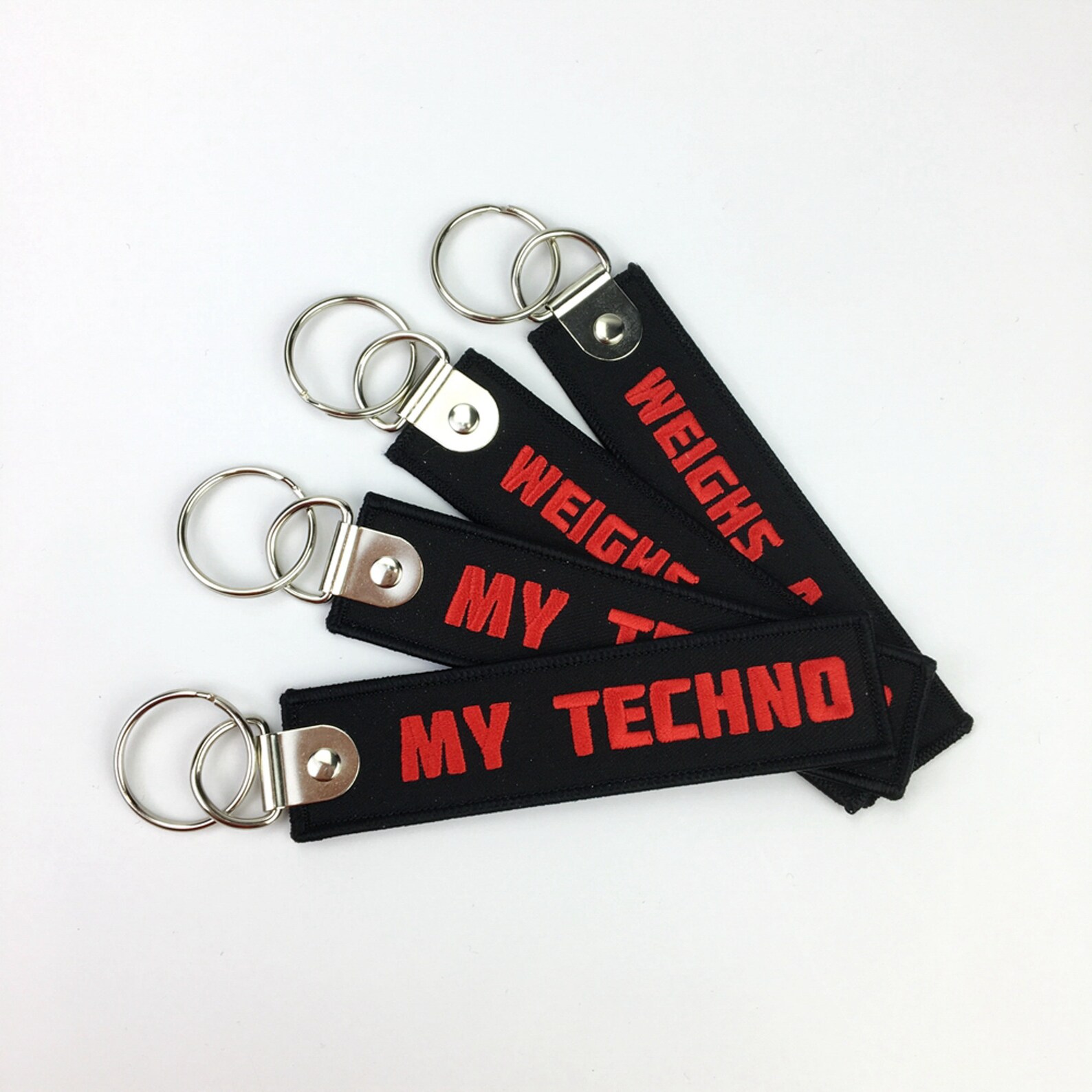 Custom embroidered key chain embroidery key tags remove Etsy