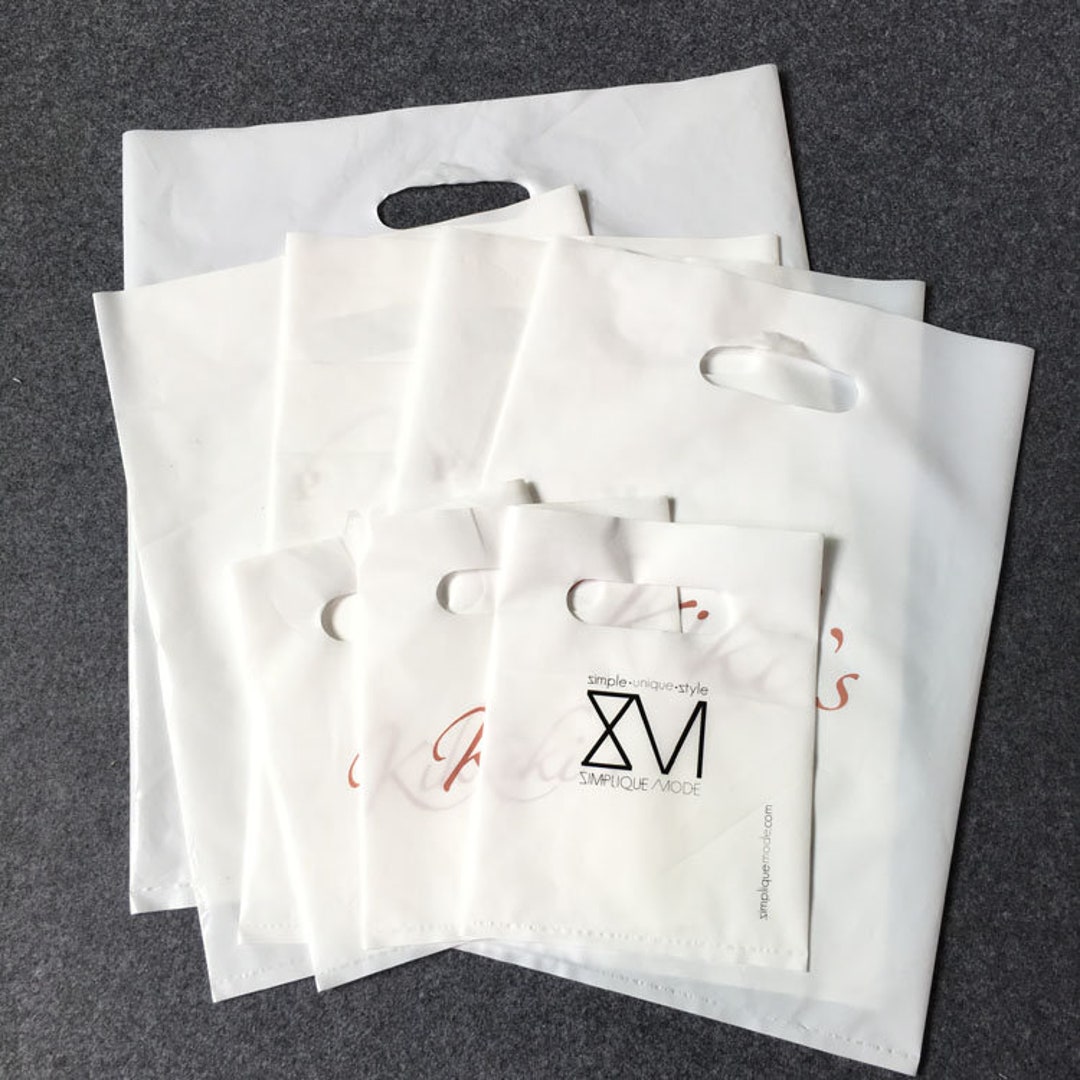 50 1000pcs Custom Shopping Bags With Logo for Boutique Custom Plastic Bags With Logo Custom Merchandise Bags With Logo for Business Etsy UK