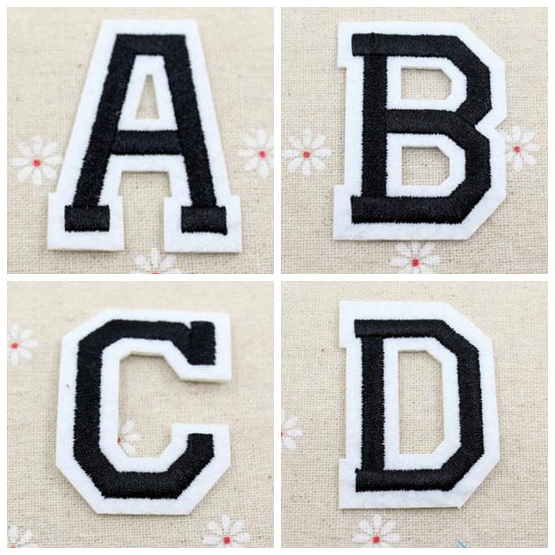 Wholesale Letter Patches Embroidered Letter Patches Iron on Etsy