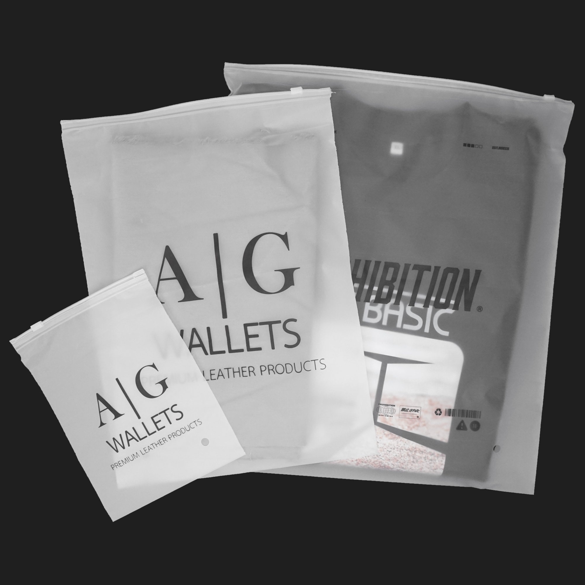 100 8x12 custom frosted matte plastic bags zipper bags Etsy