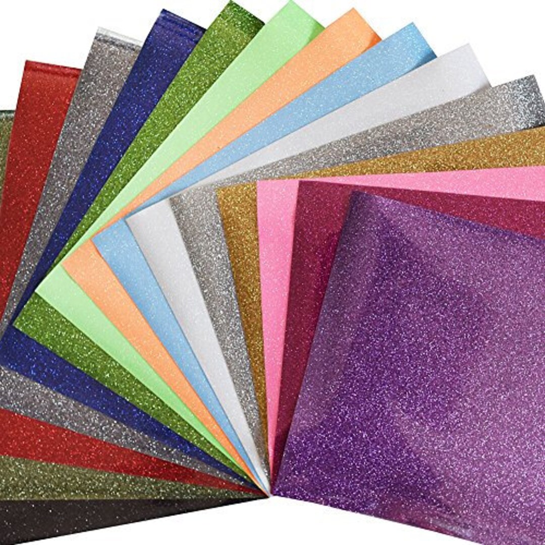 Wholesale 6Pcs 6 Colors Glitter Heat Transfer 