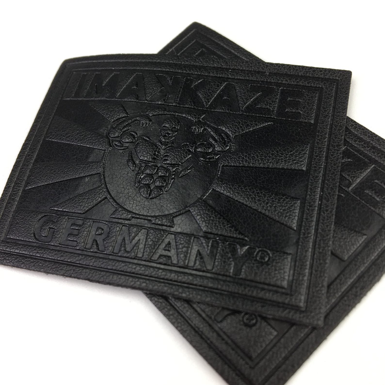 200 Custom Embossed Leather Patch PU Leather Patch Custom Etsy