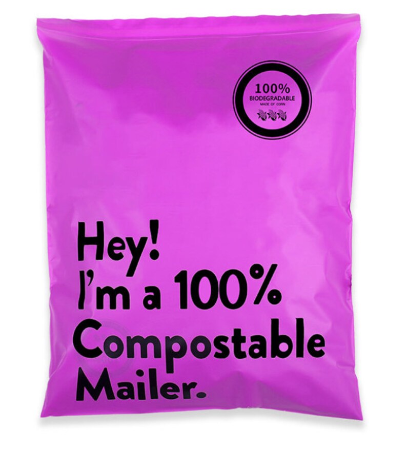 1014 300pcs Eco Friendly Mailing Bag/ Pink/purple Etsy