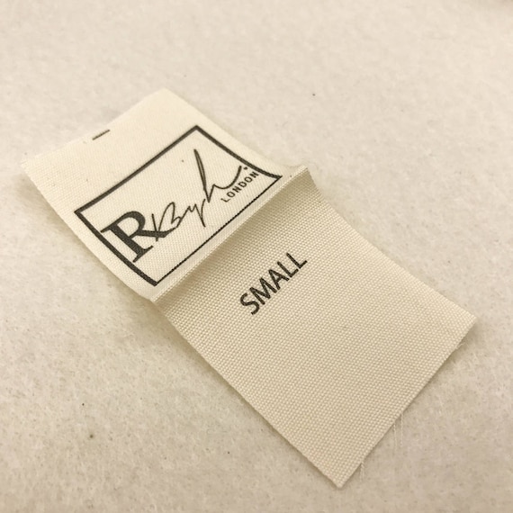 Custom textile labels cotton labels for clothing natural | Etsy