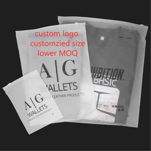 25個 10x14''/25 x 35 cm カスタムフロストジッパーバッグ、透明ジッパーバッグ、高品質の衣類用プラスチックバッグ、カスタムジッパーバッグ