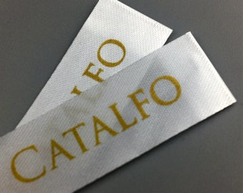 Custom Satin Clothing Labels: Wholesale Woven Tags