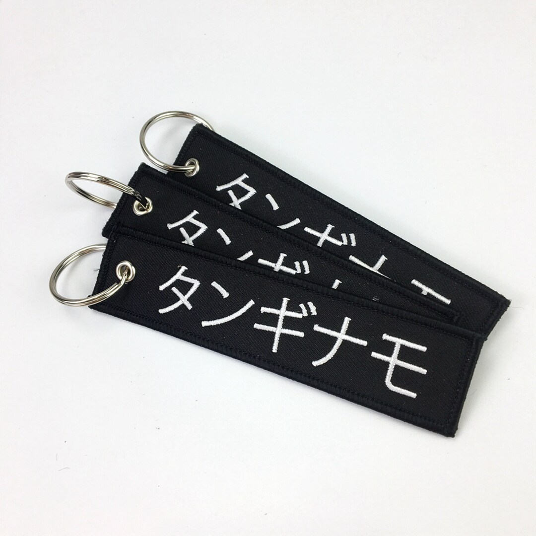 Customize High Quality Color Logo Fabric Remove Embroidered Key Chains ...