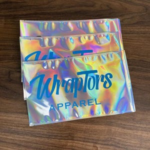 100-500 Sobres de polietileno personalizados Sobres holográficos Bolsas de polietileno personalizadas Bolsas de envío personalizadas con logotipo Bolsa de franqueo