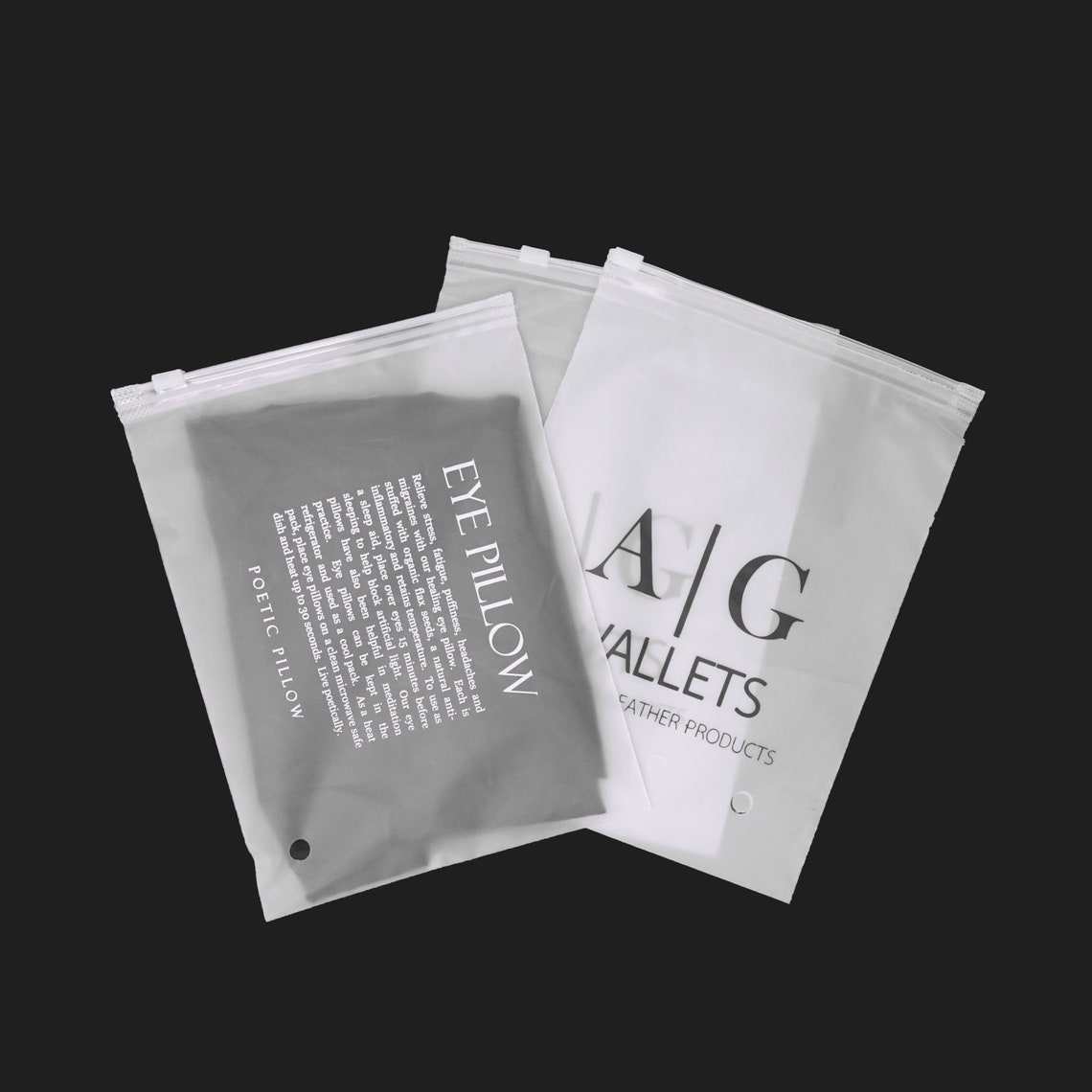 100 8x12 custom frosted matte plastic bags zipper bags Etsy