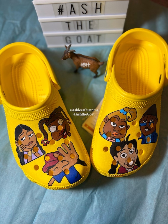 hand painted crocs