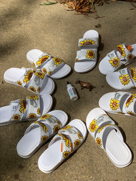 sunflower nike sandals